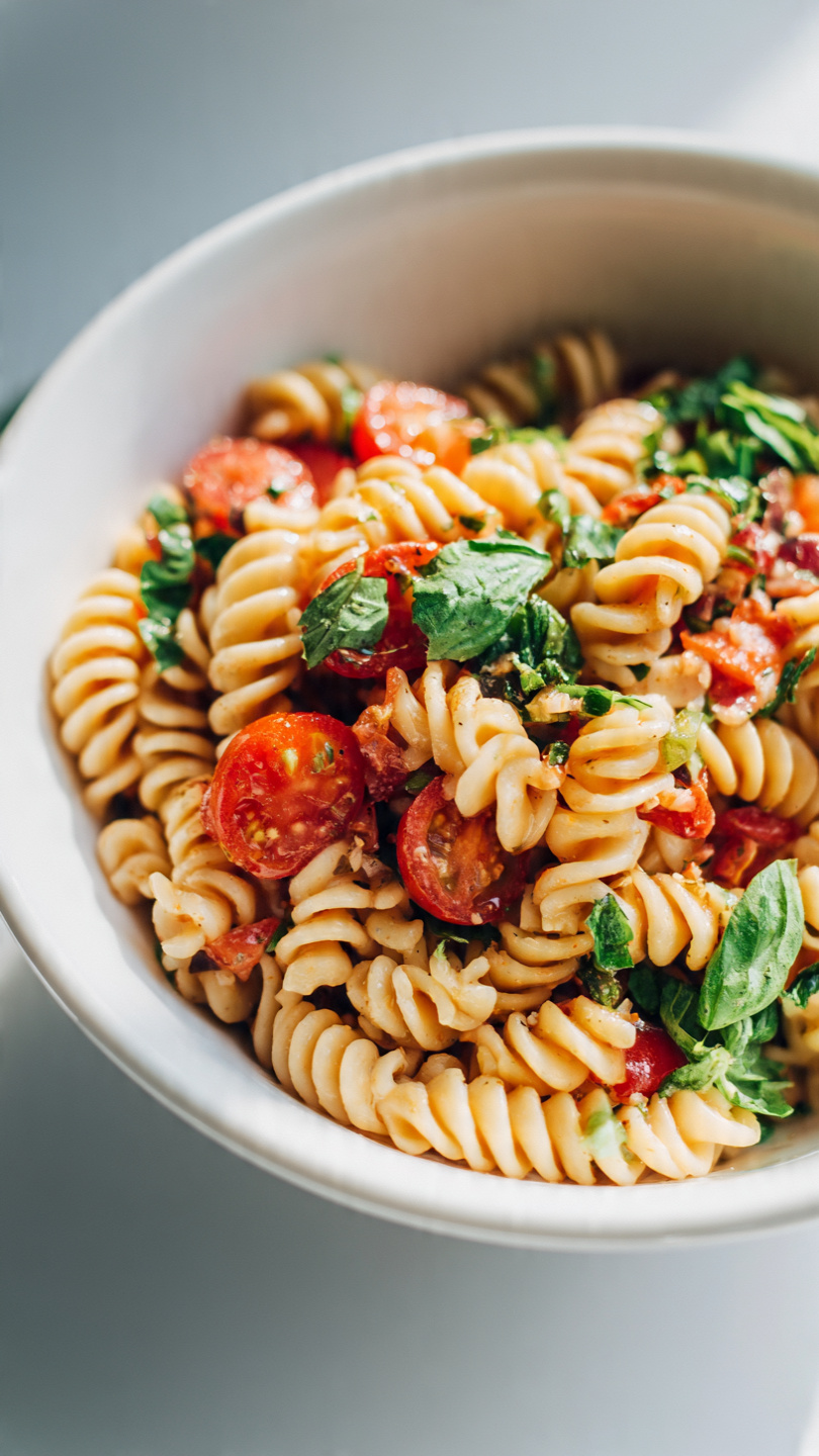 Fresh Summer Veggie Pasta Salad with Orzo