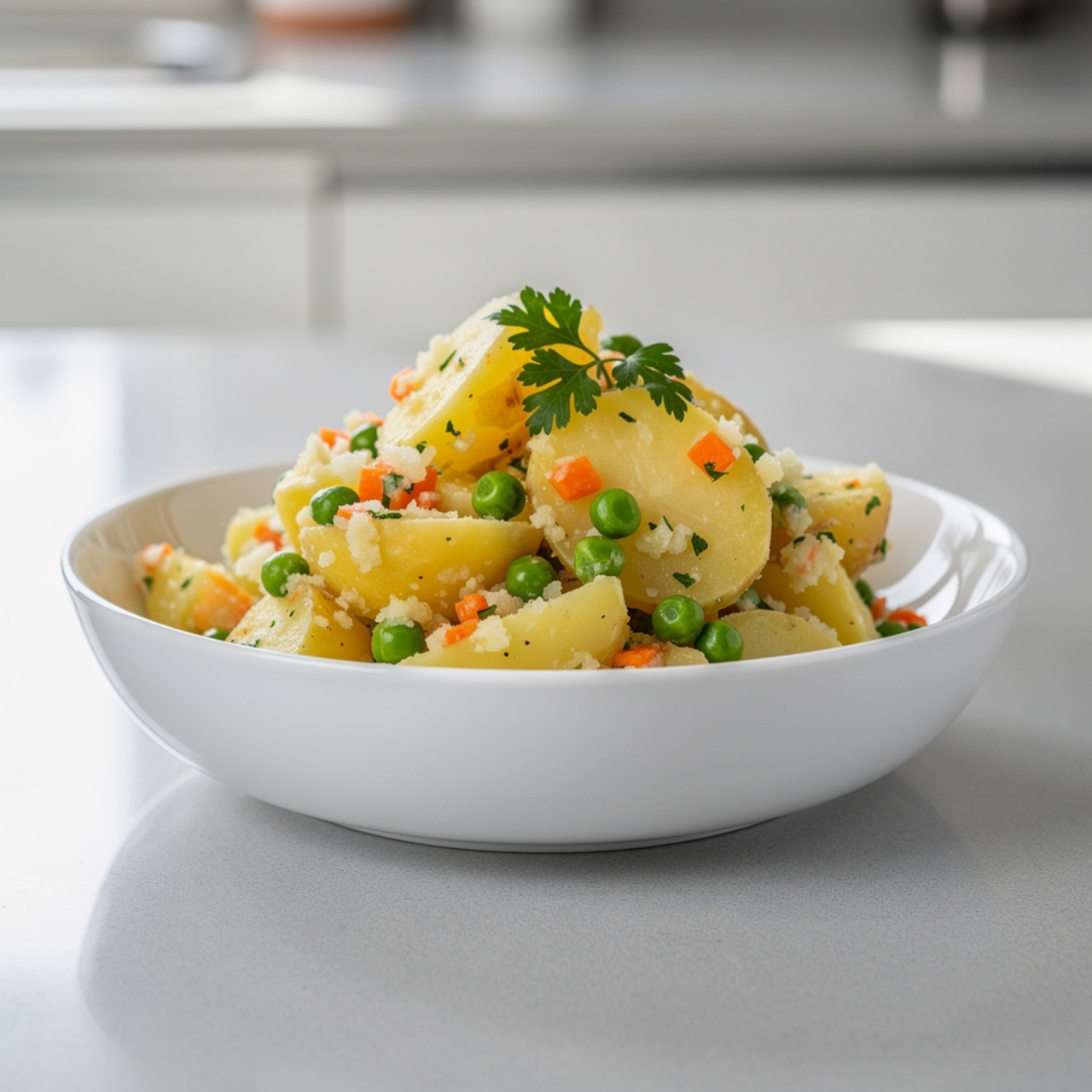 Warm Potato Salad with Tangy Homemade Dressing