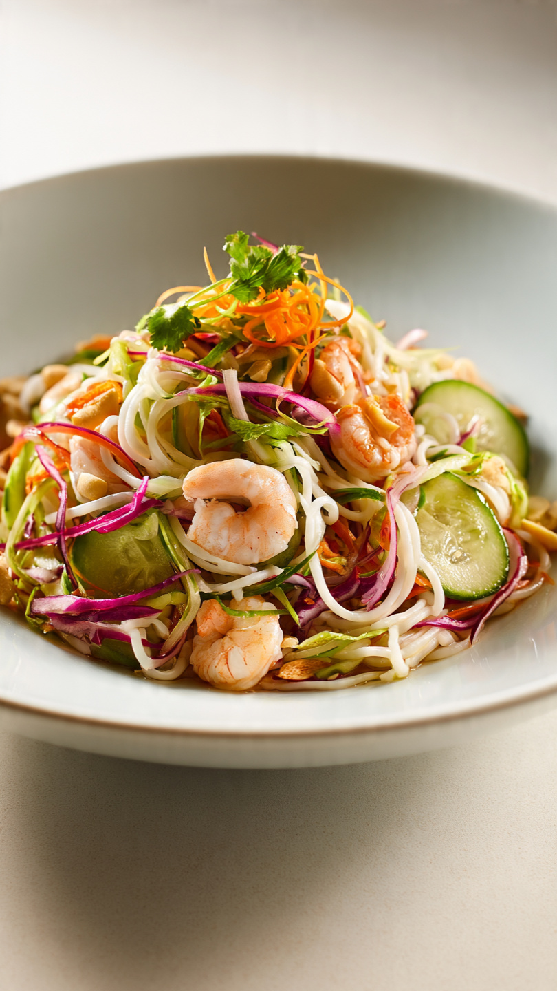 Vietnamese Noodle Salad with Bright Herb Dressing