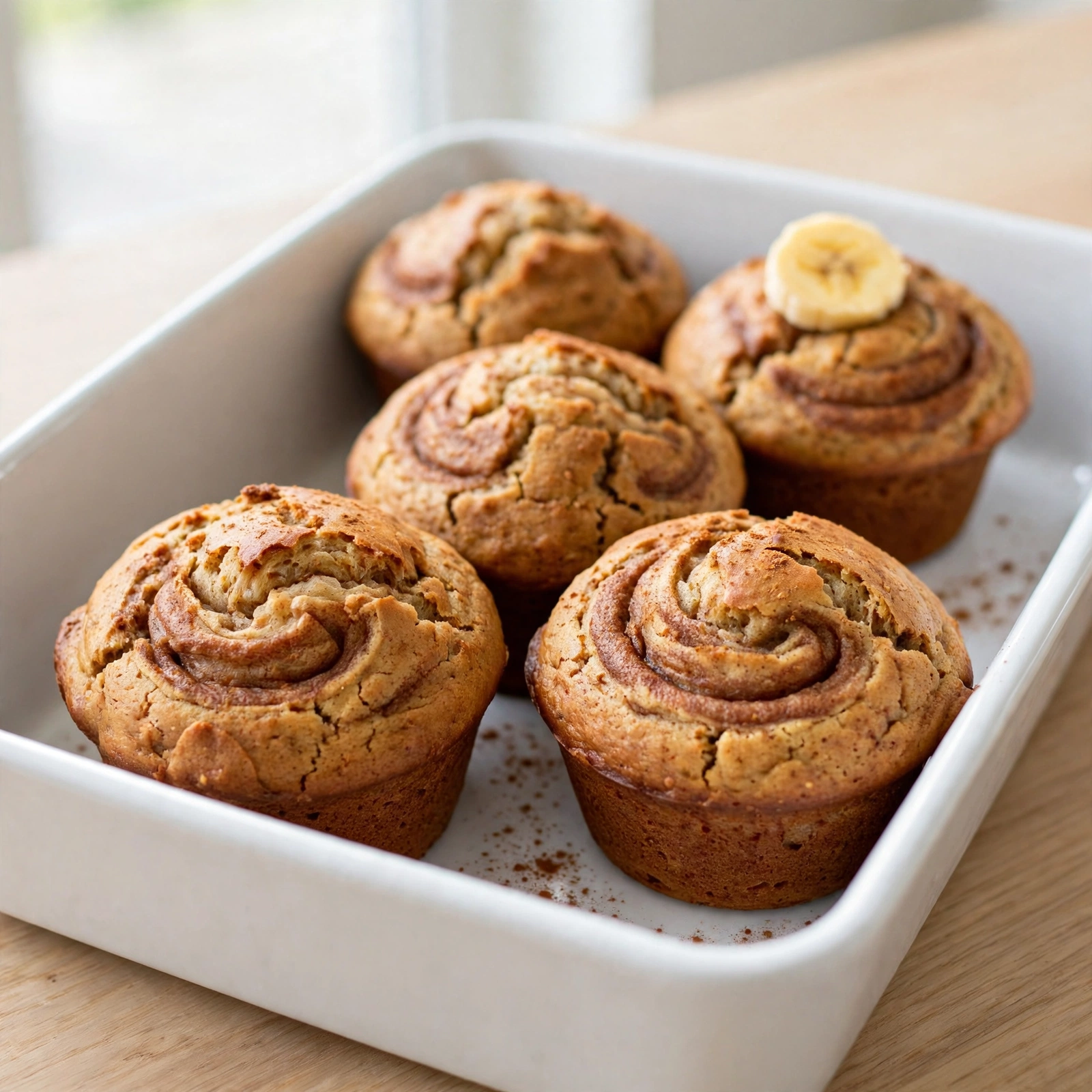 Cinnamon Banana Bread Muffins