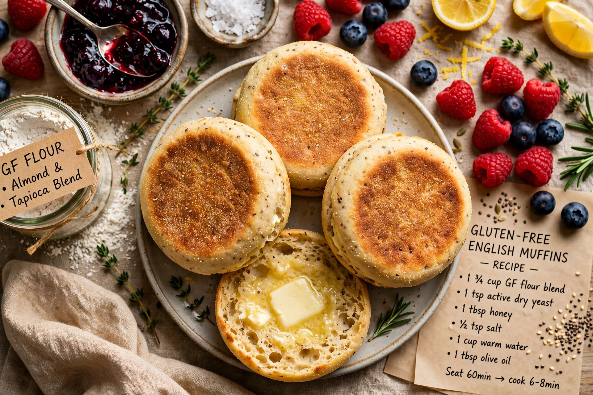 Gluten-Free English Muffins