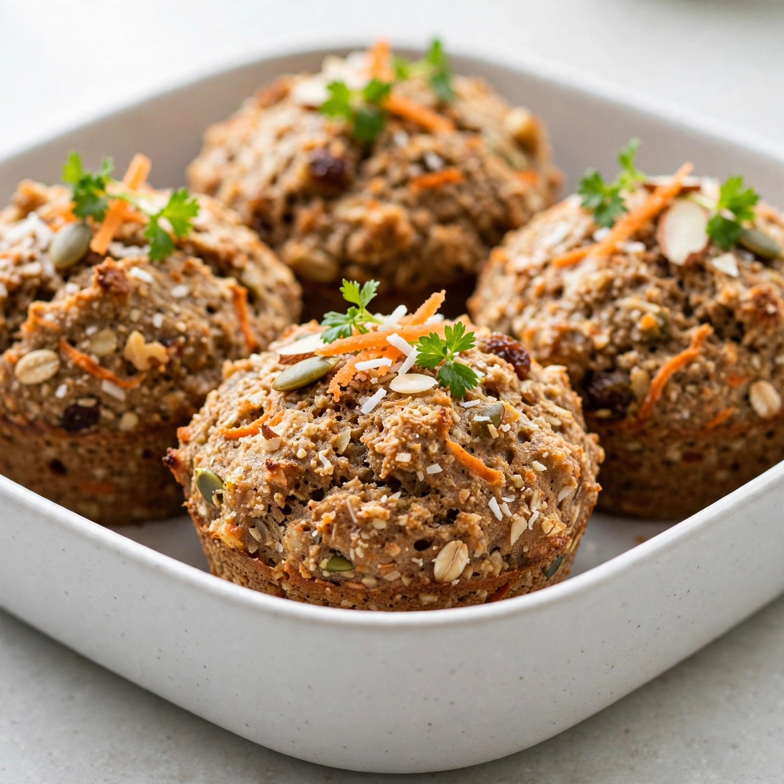 Healthy Morning Glory Bran Muffins