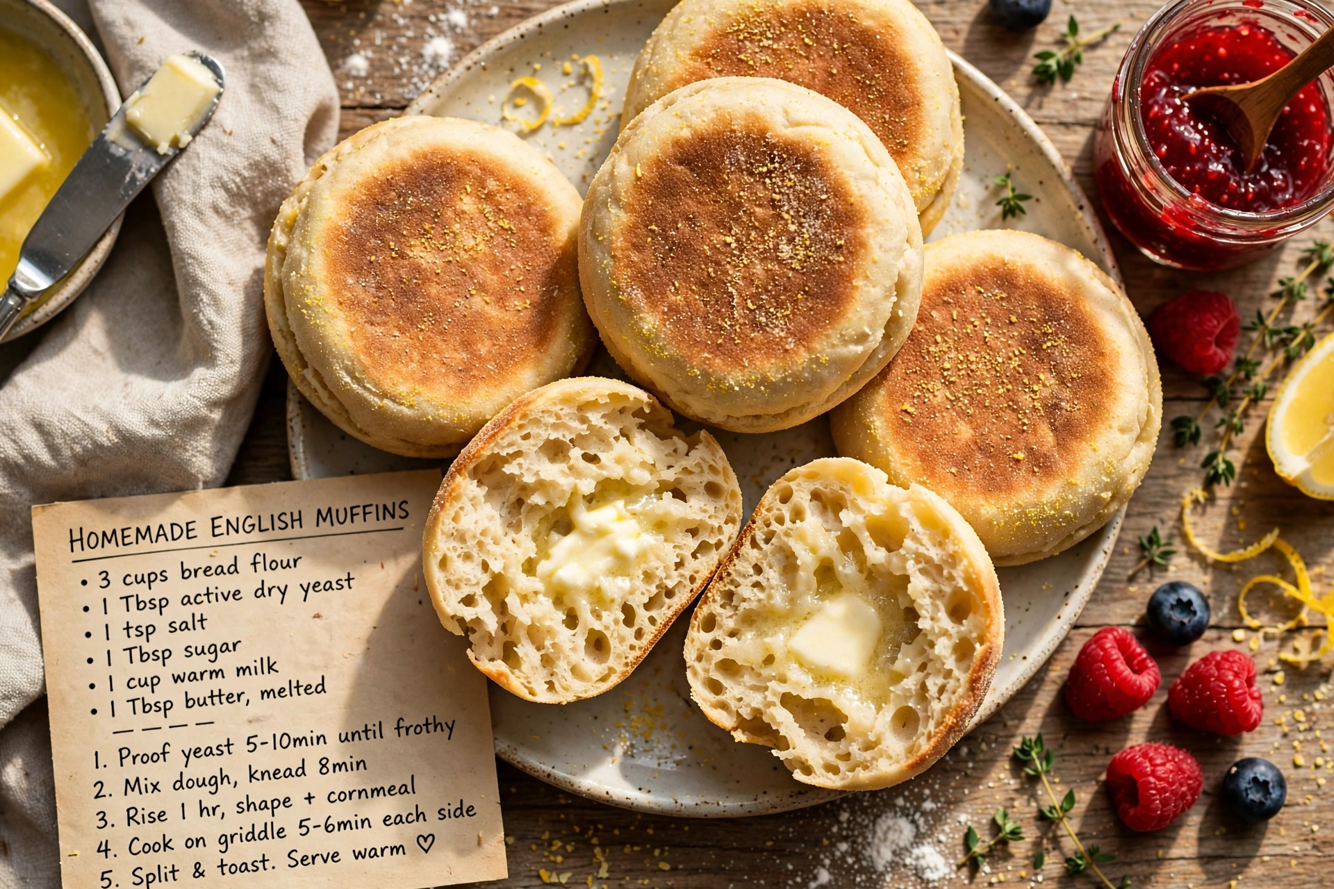 Homemade English Muffins