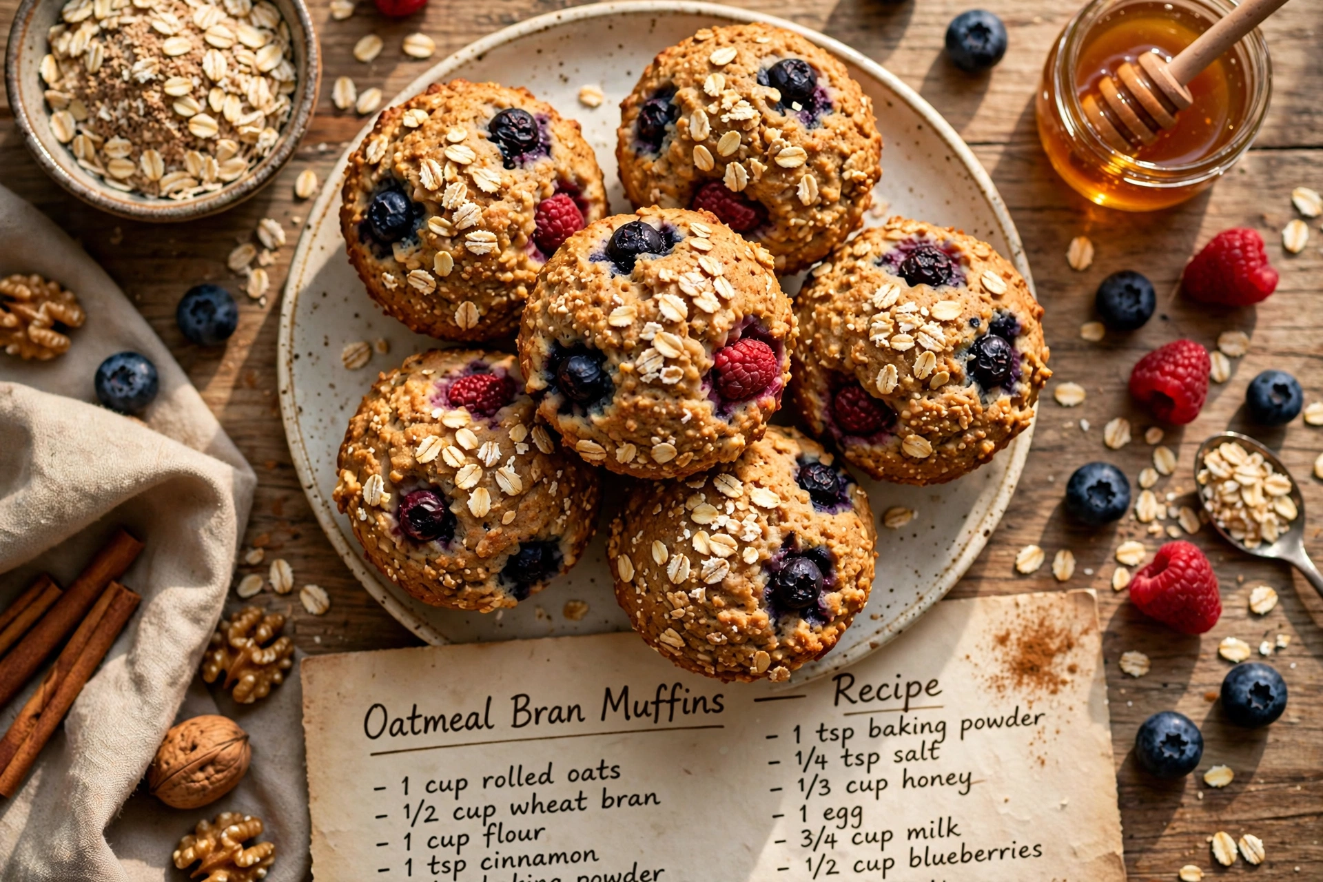 Oatmeal Bran Muffins