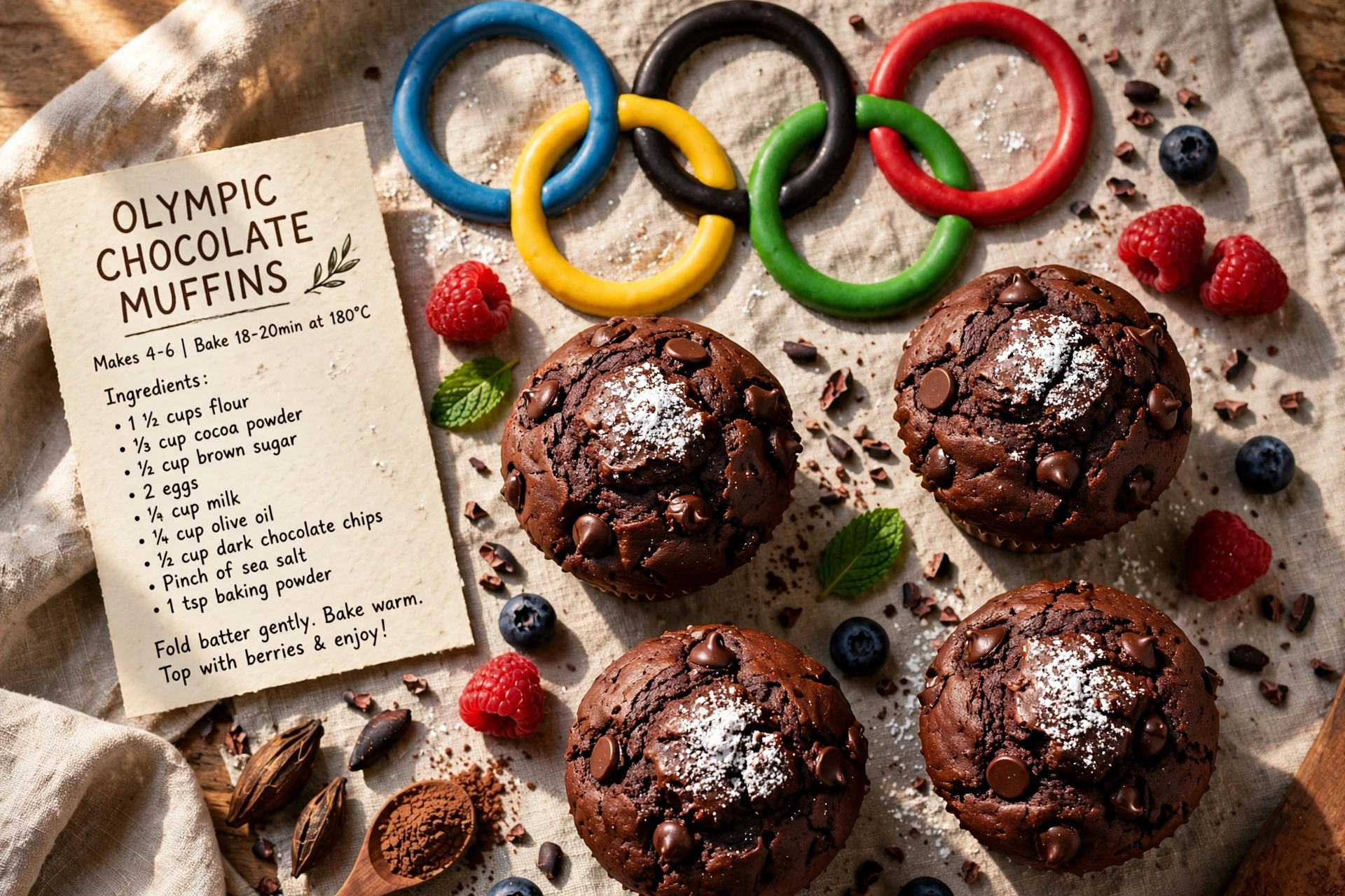Olympic Chocolate Muffins